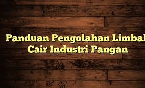 Pengolahan Limbah Industri Pangan Pdf